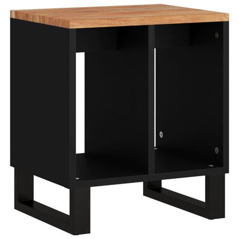Bijzettafel 40x31x46 cm massief acaciahout en bewerkt hout 12