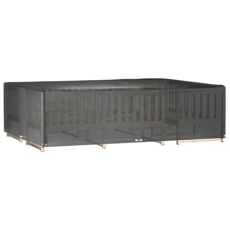 Tuinmeubelhoezen 2 st 16 oogjes rechthoekig 300x200x75 cm 9