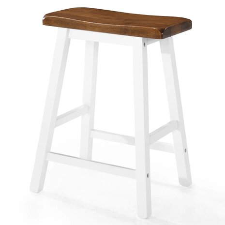 Bartafel- en krukkenset massief hout 5-delig  7