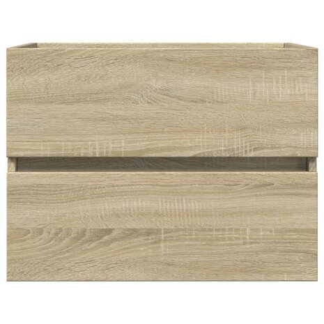 2-delige Badkamermeubelset keramiek en bewerkt hout 5