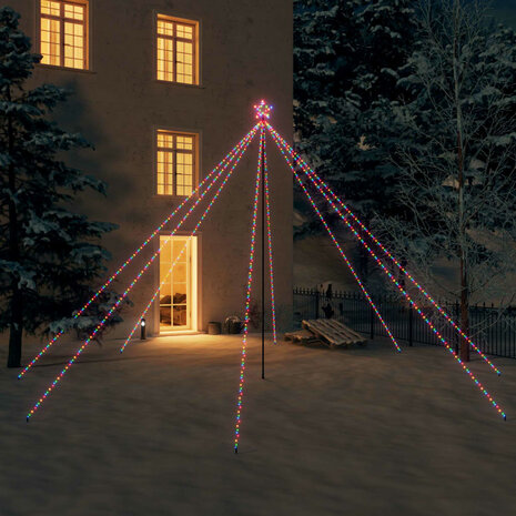 Kerstboomverlichting 800 LED&apos;s binnen/buiten 5 m meerkleurig 1