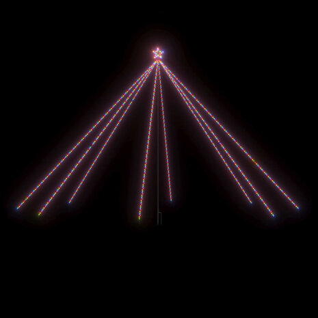 Kerstboomverlichting 800 LED&apos;s binnen/buiten 5 m meerkleurig 2