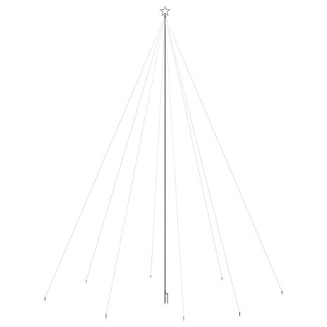 Kerstboomverlichting 1300 LED&apos;s binnen/buiten 8 m blauw 3