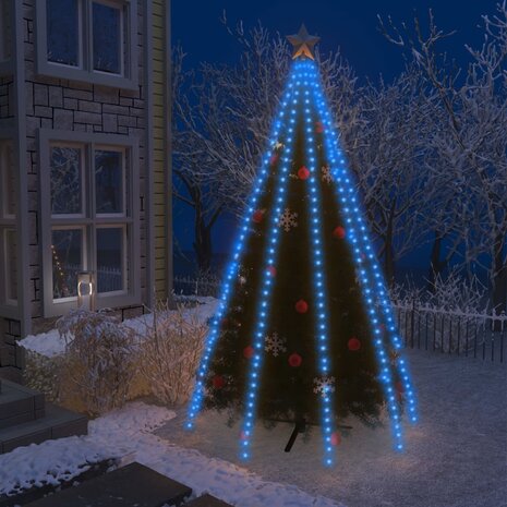 Kerstboomverlichting met 400 LED&apos;s blauw net 400 cm 1