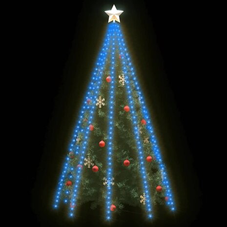 Kerstboomverlichting met 400 LED&apos;s blauw net 400 cm 3