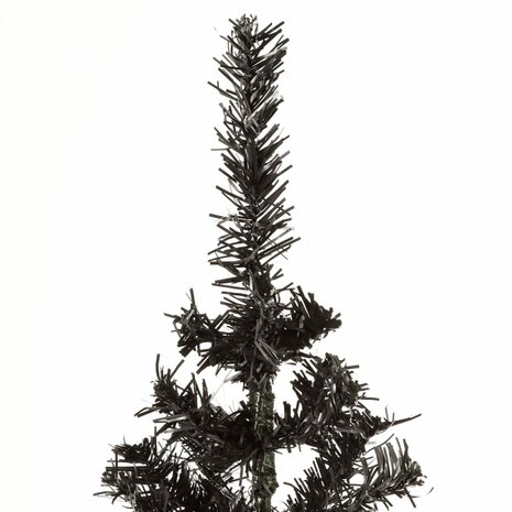 Kerstboom smal 150 cm zwart 3