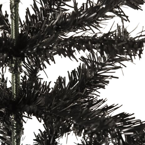 Kerstboom smal 150 cm zwart 4