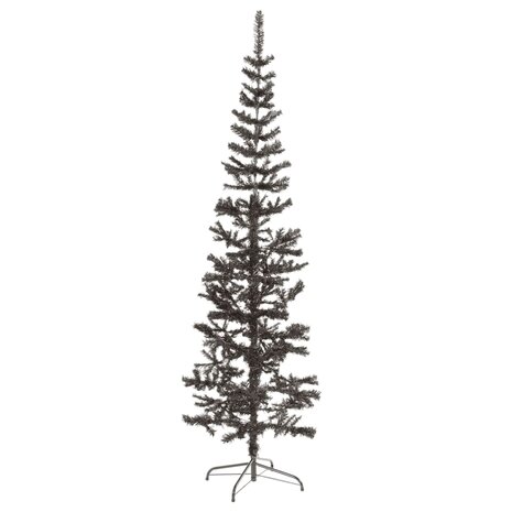Kerstboom smal 210 cm zwart  2