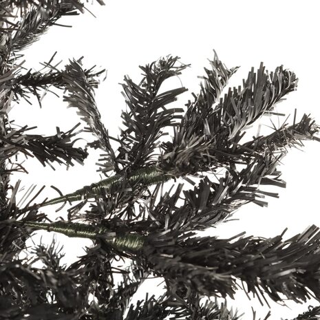 Kerstboom smal 210 cm zwart  4