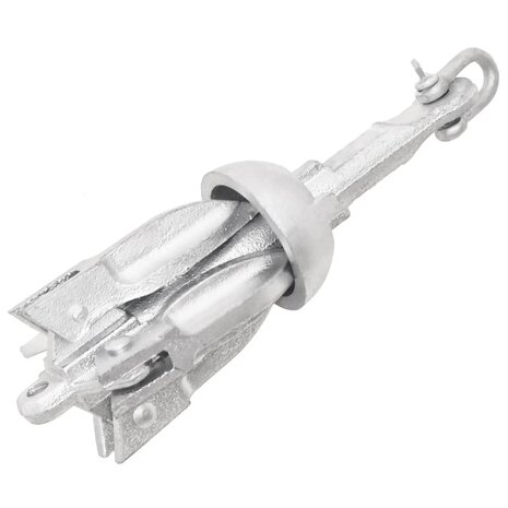 Anker inklapbaar 0,7 kg smeedijzer zilver 1