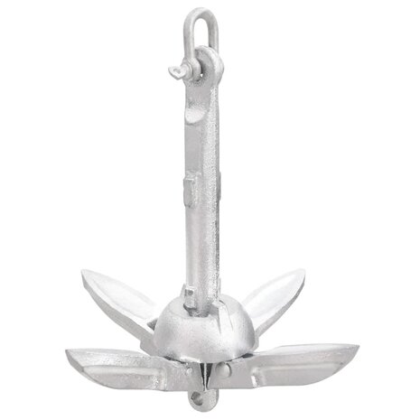 Anker inklapbaar 0,7 kg smeedijzer zilver 3