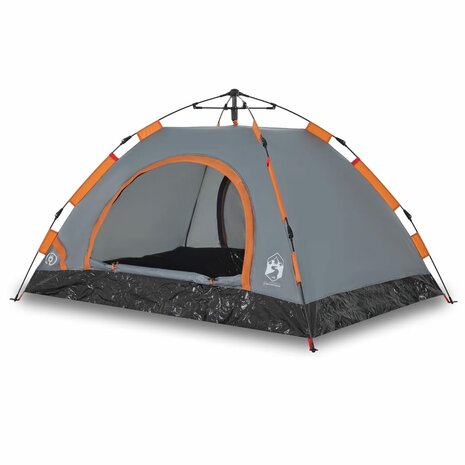 Tent 2-persoons snelontgrendeling grijs 2