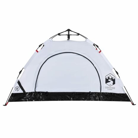 Tent 2-persoons snelontgrendeling verduisterende stof wit 7