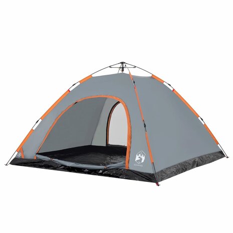 Tent 5-persoons snelontgrendeling grijs 5