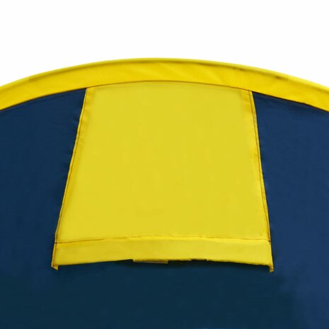 Tent 6-persoons marineblauw/geel 6