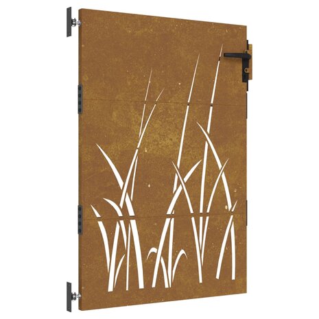 Poort 85x125 cm grasontwerp cortenstaal 2