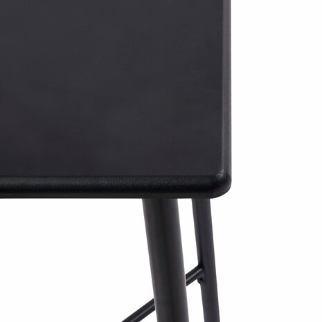 3-delige Barset kunststof zwart 4