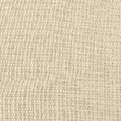 Tweezitsbank 120 cm stof crèmekleurig 7