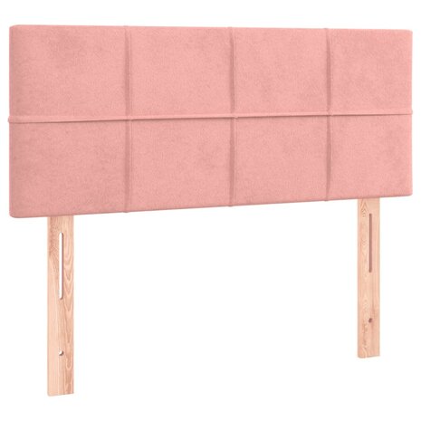 Hoofdbord 90x5x78/88 cm fluweel roze 2