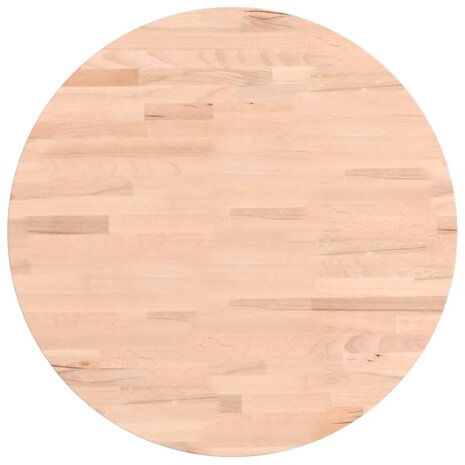 Tafelblad rond Ø50x1,5 cm massief beukenhout 2