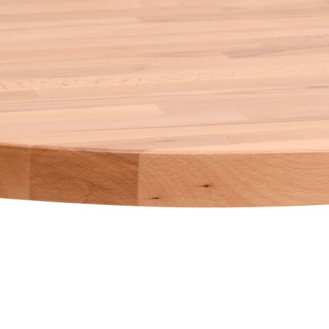 Tafelblad rond Ø50x1,5 cm massief beukenhout 3