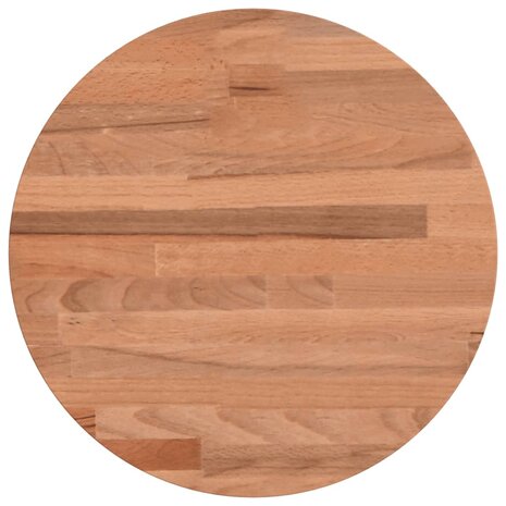 Tafelblad rond Ø30x2,5 cm massief beukenhout 2