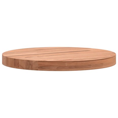 Tafelblad rond Ø30x2,5 cm massief beukenhout 6