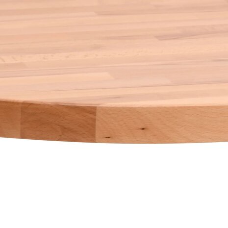 Tafelblad rond Ø40x2,5 cm massief beukenhout 3