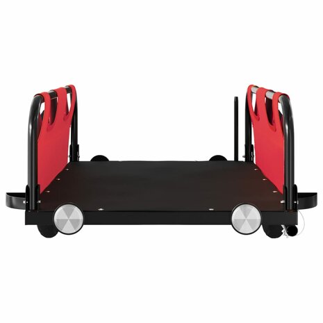 Fietstrailer oxford stof en ijzer rood 5