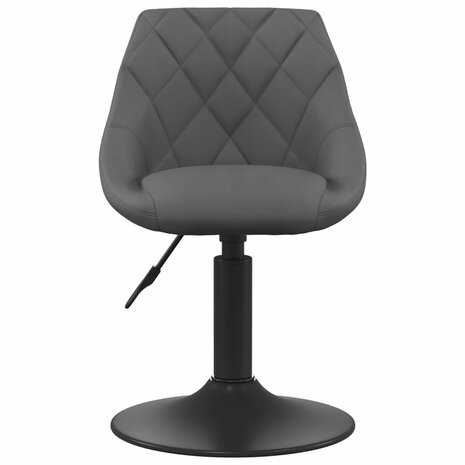 Eetkamerstoel fluweel donkergrijs 2