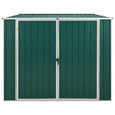 Tuinschuur 195x198x159 cm gegalvaniseerd staal groen 2