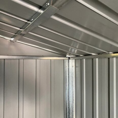 Tuinschuur 191x130x198 cm gegalvaniseerd staal lichtbruin 10