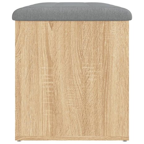 Opbergbankje 82x42x45 cm bewerkt hout sonoma eikenkleurig 6