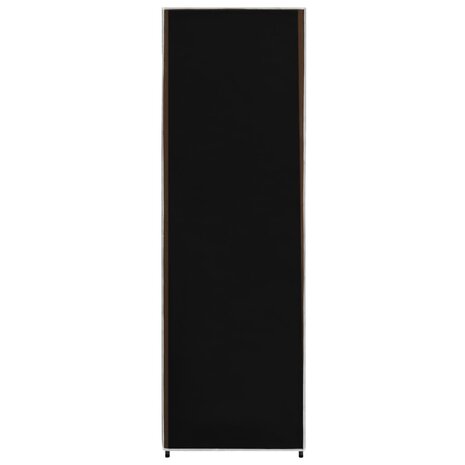 Kledingkast 87x49x159 cm stof zwart 6