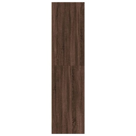 Kledingkast 80x50x200 cm bewerkt hout bruin eikenkleur 5