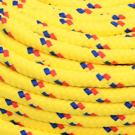 Boottouw 6 mm 50 m polypropyleen geel 4