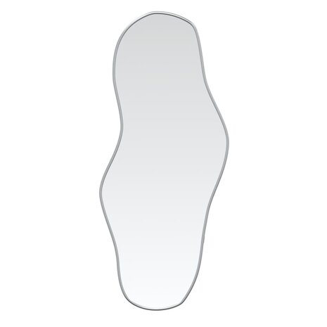 Wandspiegel 80x35 cm zilverkleurig 2