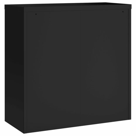 Archiefkast 90x40x130 cm staal zwart 10