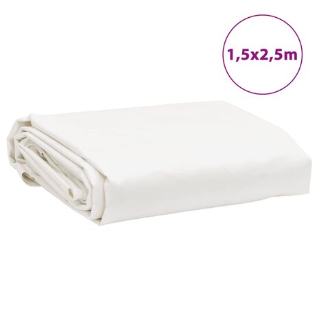 Dekzeil 650 g/m² 1,5x2,5 m wit 8