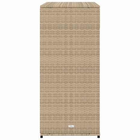 Tuinkast 105x55x113 cm poly rattan beige 8