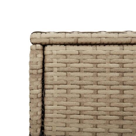 Tuinkast 105x55x113 cm poly rattan beige 11