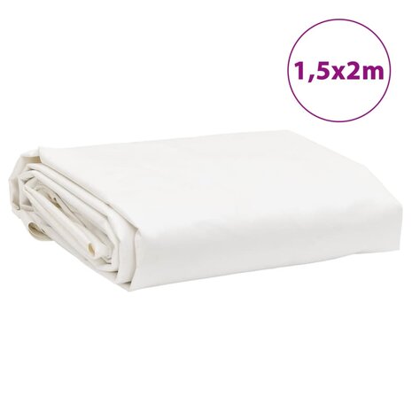 Dekzeil 650 g/m² 1,5x2 m wit 8