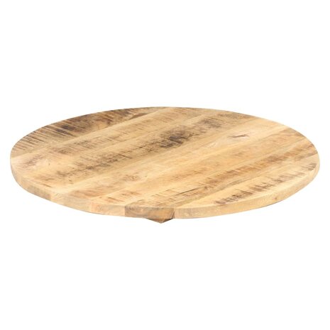 Tafelblad rond 25-27 mm 40 cm massief mangohout 5
