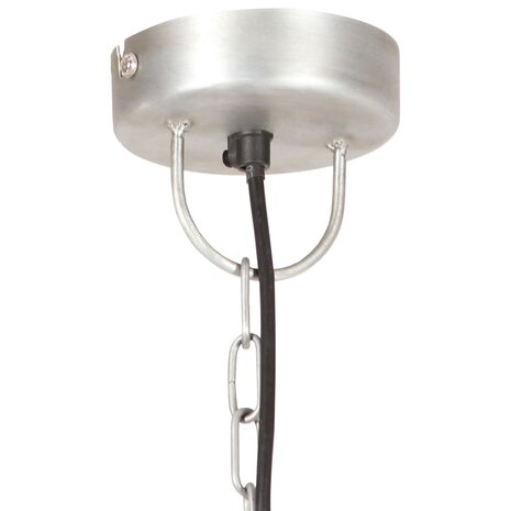 Hanglamp industrieel rond 25 W E27 30 cm zilverkleurig 7