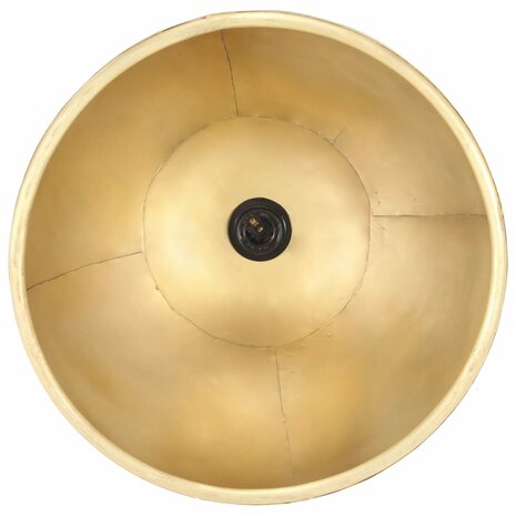 Hanglamp industrieel rond 25 W E27 40 cm messingkleurig 8