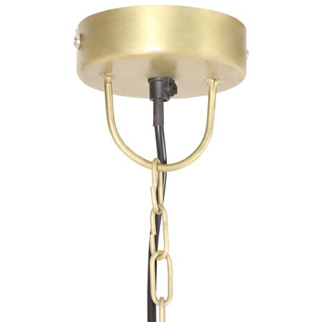 Hanglamp industrieel rond 25 W E27 30 cm messingkleurig 7