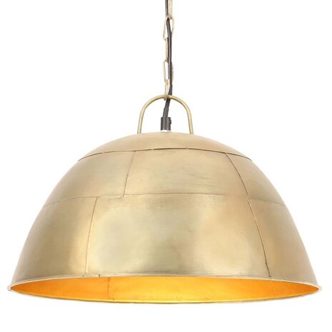 Hanglamp industrieel vintage rond 25 W E27 41 cm messingkleurig 1
