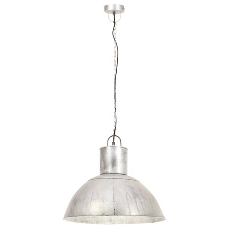 Hanglamp rond 25 W E27 48 cm zilverkleurig 3
