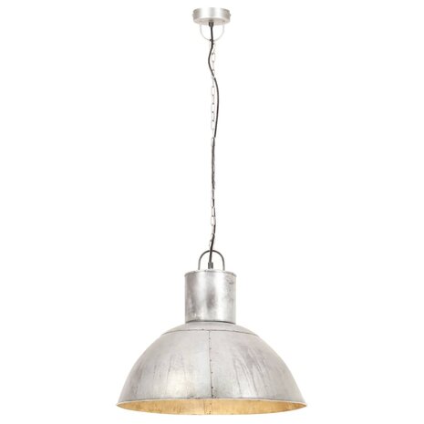 Hanglamp rond 25 W E27 48 cm zilverkleurig 4
