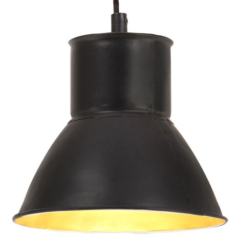 Hanglamp rond 25 W E27 17 cm zwart 1